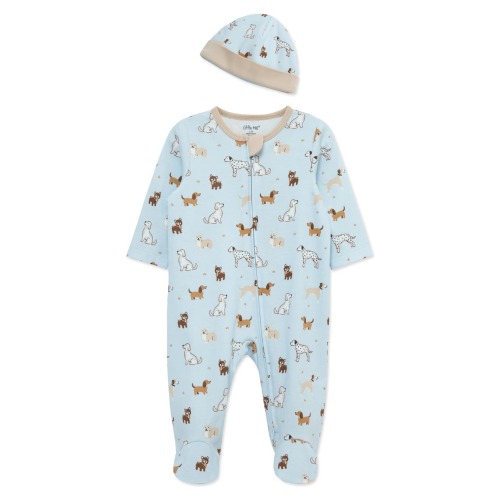 Dog Show Cotton Footie & Hat Set