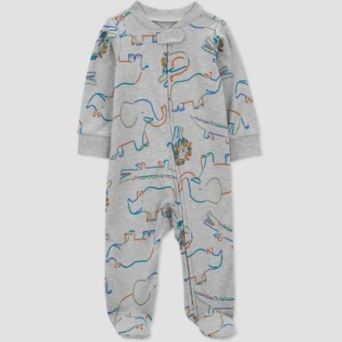 Carter's Just One You®️ Baby Boys' Lion Footed Pajama - Gray, Size: 3M