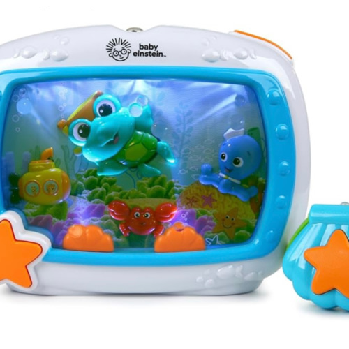 Baby Einstein Sea Dreams Soother Musical Crib Toy and Sound Machine, Newborn and up