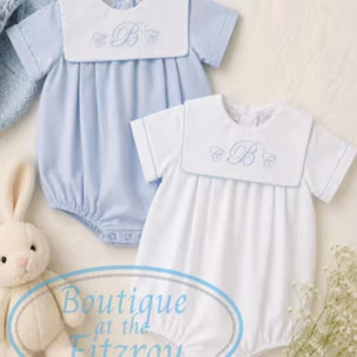 Personalized Boys Bubble Romper