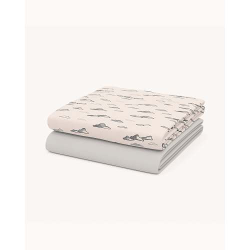 Skies Sheet Set | Organic Crib Sheets | Nestig