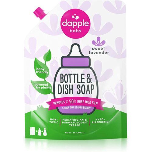 Dapple: Refill pack: Baby Bottle and Dish Liquid, Lavender 34 oz - 2.13 Pound (Pack of 1)