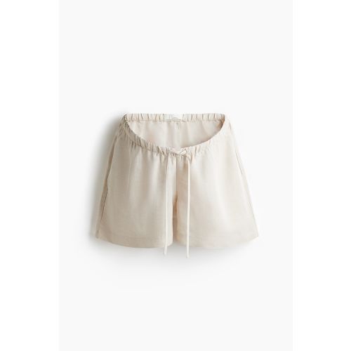 MAMA BEFORE & AFTER LINEN-BLEND SHORTS