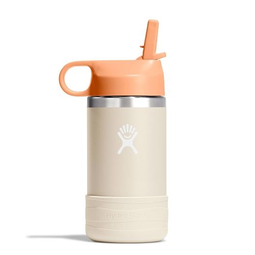 HYDRO FLASK Kids Water Bottle Jr. Stainless Steel Insulated With Straw Cap for Water, Milk, Juice, School, Camp, Sport, Play and Lunch, Easy to Clean, Leak-Resistant