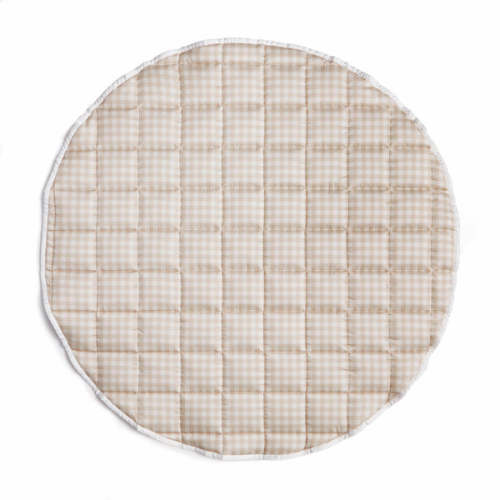 Picnic Gingham Play Mat - Beige | Gooselings