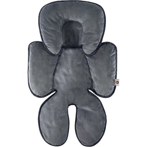 Infant Car Seat Insert, Baby Carseat Head Body Support for Newborn Girls Boys, 2-in-1 Reversible Extra Soft Baby Car Seat Cushion for Carseats, Strollers, Bouncer Swing, Blue Opal