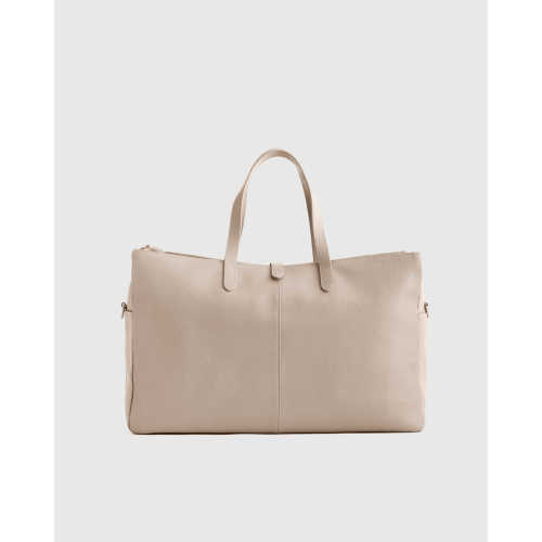 Italian Leather Triple Compartment Weekender