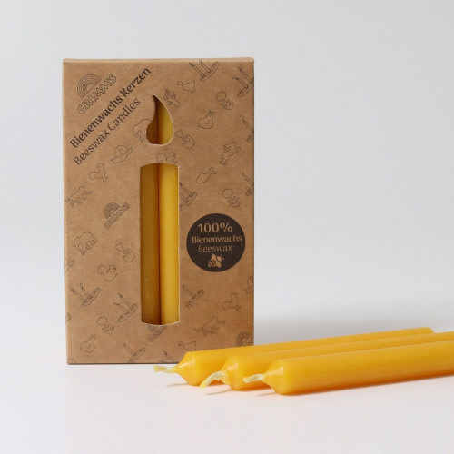 Grimm's 100% Beeswax Candles (Box of 12)