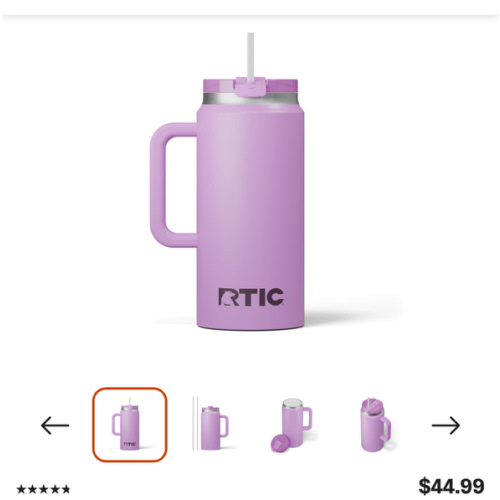 RTIC 64 oz Road Trip Tumbler: All-Day Cold & Fresh Taste