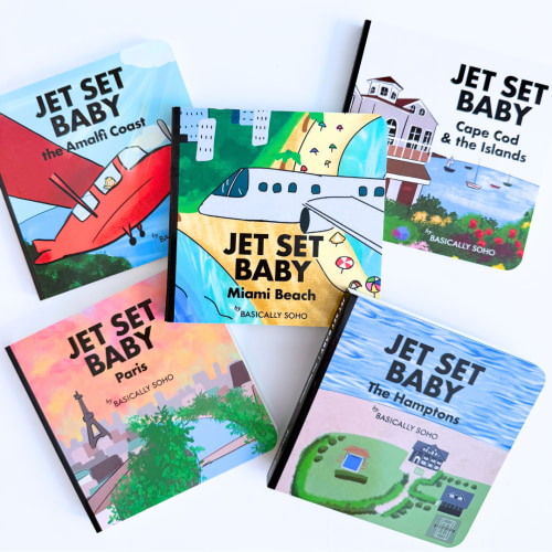 Jet Set Baby Book Collection of 5: Amalfi, Miami, Hamptons, Paris, Cape Cod