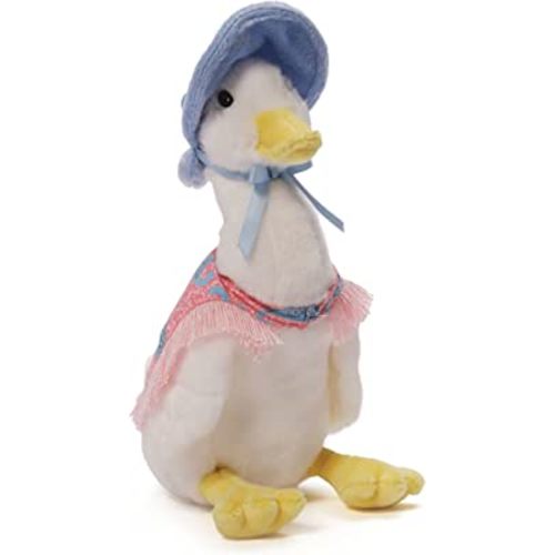GUND Beatrix Potter Jemima Puddle Duck Plush, Stuffed Animal for Ages 1 and Up, White/Pink, 7.5”