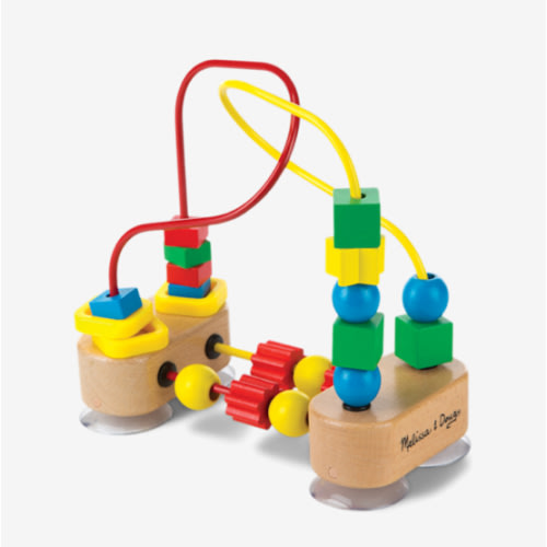 Melissa & Doug First Bead Maze - Wooden Educational Toy for Floor, High Chair, or Table Infant Maze Toy, Bead Toys For Toddlers And Babies