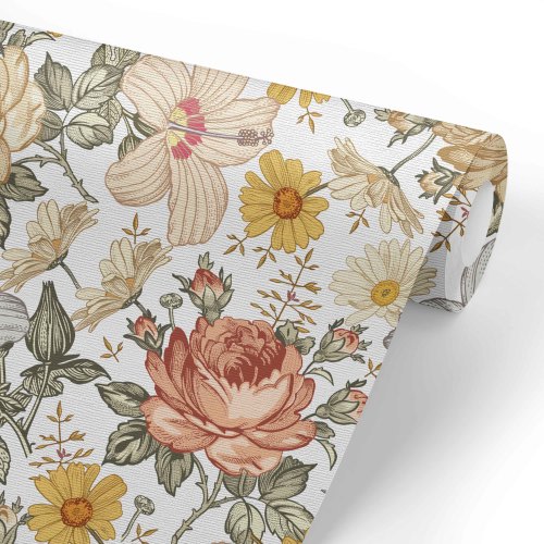 Peyton's Vintage Floral Removable Wallpaper