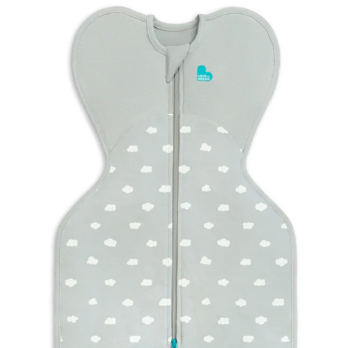 Swaddle Up™ 1.5 TOG Cotton Light Olive Mini Cloud
