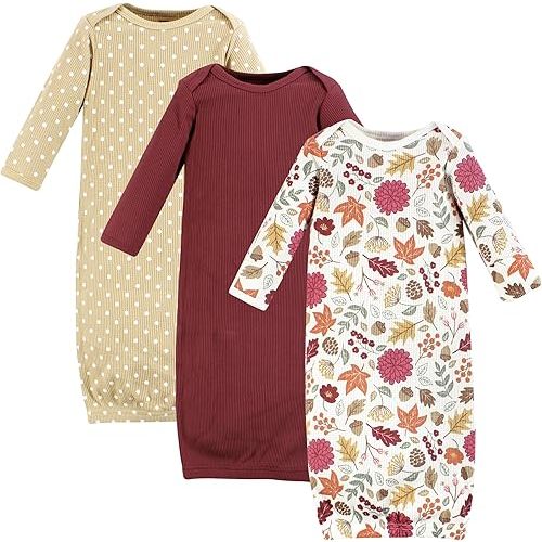 Hudson Baby Unisex Baby Thermal Gown 3pk, Bear Tree, Newborn