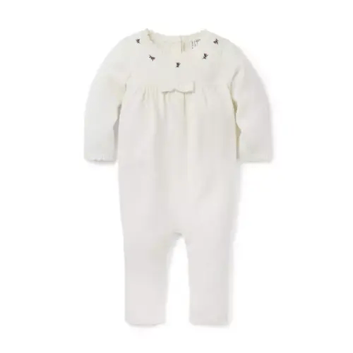 Baby Cream And Sugar Baby Embroidered Floral One-Piece by Janie and Jack