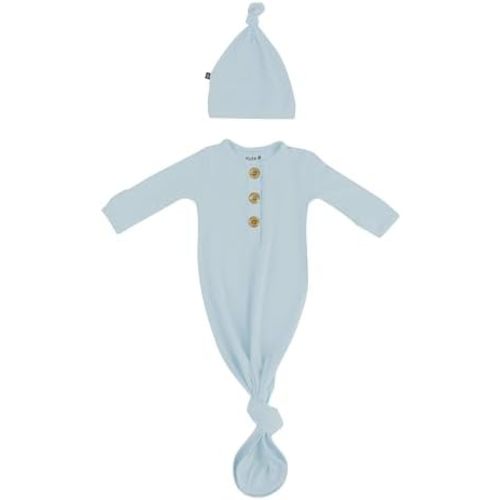 KYTE BABY Knotted Gown with Hat Set