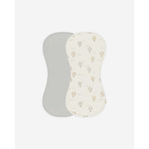 Burp Cloth, 2 Pack || Hot Air Balloons, Sky