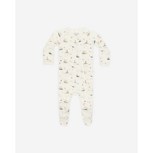 Footed Sleeper || Nautical – Rylee + Cru