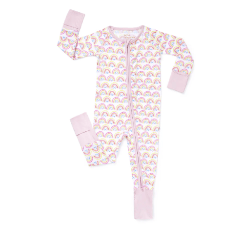Pastel Rainbows Zippy - Little Sleepies