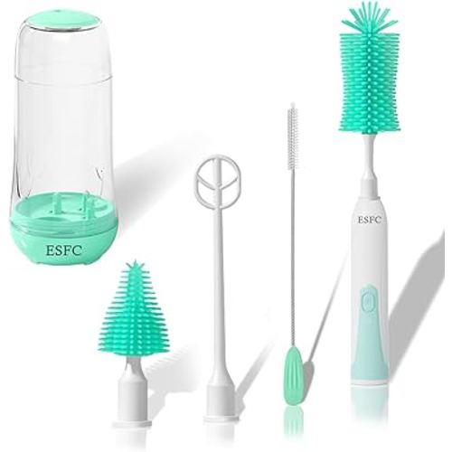 Portable Electric Baby Bottle Brush Set