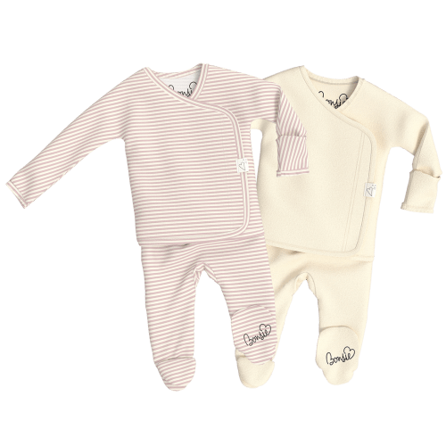 Baby Bundle - Berry Twist + Oat Twin Pack – Bonsie Skin to Skin Babywear