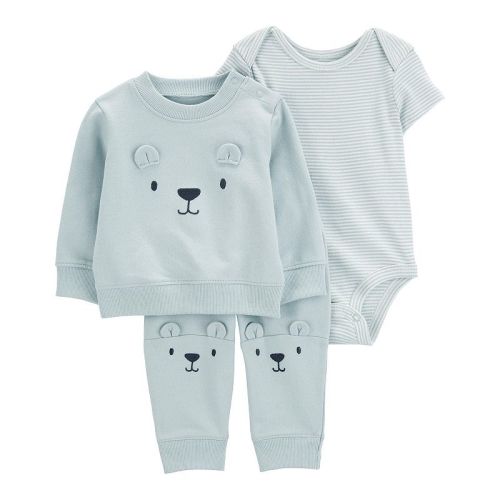 Baby Boy Carter's 3-Piece Bear Little Cardigan Set