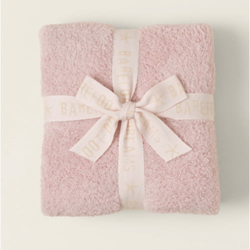 Barefoot dreams CozyChic® Stroller Blanket— DUSTY ROSE
