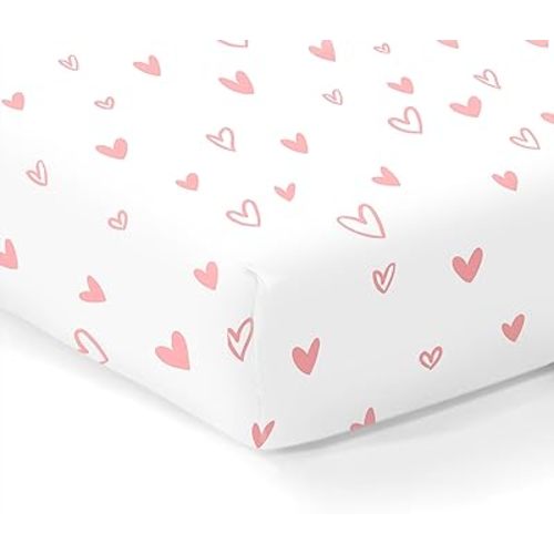 Cambria Baby® | 100% Organic Cotton Fitted Sheets for Standard Crib