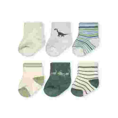 Carter's Child of Mine, Newborn Boy Dino Socks, 6 Pack, 0-6M