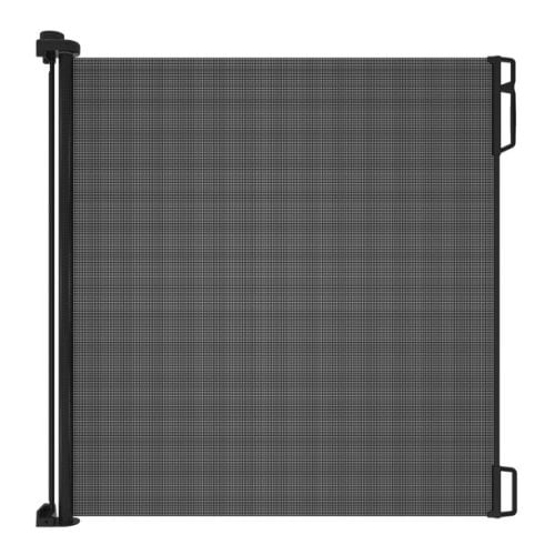 Perma Retractable Baby Gate for 6-24 Months, 41" Tall x 71" Wide, Indoor/Outdoor, Black