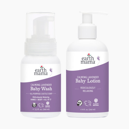 Earth Mama Baby Bath Bundle - Calming Lavender