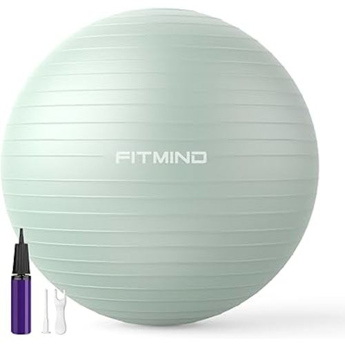 Extra Thick Exercise Ball Yoga Ball 22in/26in/30in for Workout Pregnancy Stability,Anti-Burst and Slip Resistant Swiss Ball with Pump for Yoga, Pilates, Fitness,Birthing,Physical Therapy