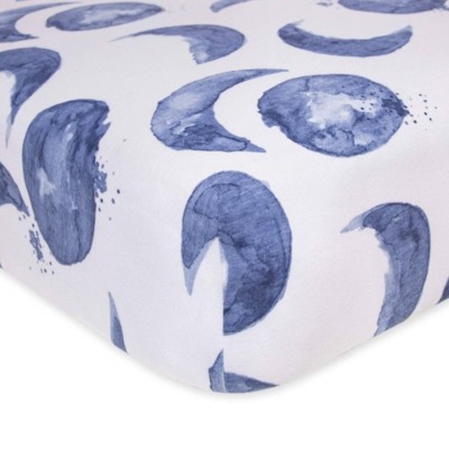 Burt's Bees Baby® Organic Jersey Fitted Crib Sheet - Hello Moon