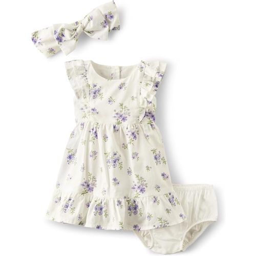 Gymboree Baby Girls' Floral Summer Dress with Diaper Cover
