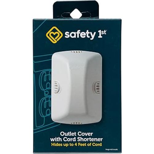Safety 1st Outlet Cover with Cord Shortener for Baby Proofing