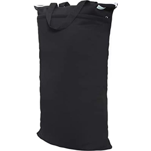 wegreeco Large Reusable Hanging Wet Dry Cloth Diaper Bag (Black)