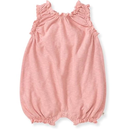 Burt's Bees Baby baby-girls Romper, 100% Organic Cotton One-piece Bubble Shortall and Layette Set Girl Outfit