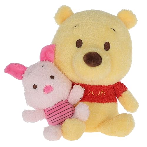 KIDS PREFERRED Disney Baby Winnie The Pooh Plush with Little Piglet Cuteeze Collectible Plush Stuffed Animal, Winnie The Pooh Stuffed Animal Baby Toy