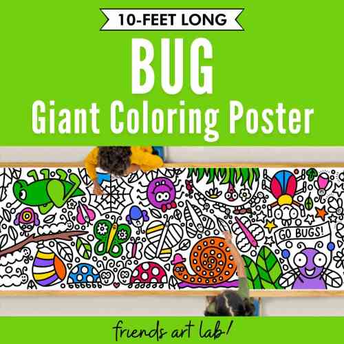 10-Foot Bug Giant Coloring Poster