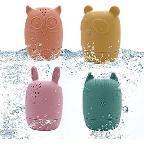 Amazon.com: Silicone Bath Toys for Kids, Mold Free Bath Toys BPA-Free, Animals Bath Toys for Infants, Water Play Kids Preschool Education Toy Learning Skills for Bathroom : Toys & Games