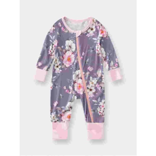 WIBACKER Newborn Viscose from Bamboo Sleeper 2-Way Zipper Pajamas for Baby Boys & Baby Girls Snug Fit One Piece