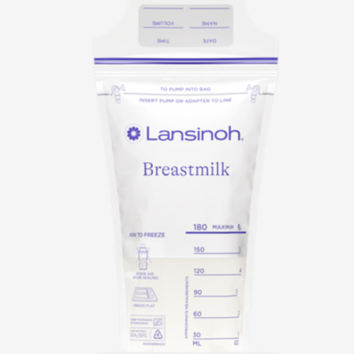 Lansinoh Breastmilk Storage Bags, 200 Count (2 Packs of 100 Bags) Milk Freezer Bags for Long Term Breastfeeding Storage, Pump Directly into Bags, Nursing Essentials
