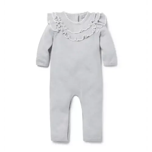 Baby Soft Grey Baby Sparkle Sweater One-Piece by Janie and Jack