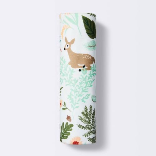 Muslin Swaddle Blanket Fauna - Pink/green/tan - Cloud Island™