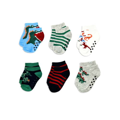 Wonder Nation Baby and Toddler Ankle Socks, 6-Pack, Sizes 0M-18M