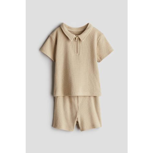 2-PIECE WAFFLED JERSEY SET