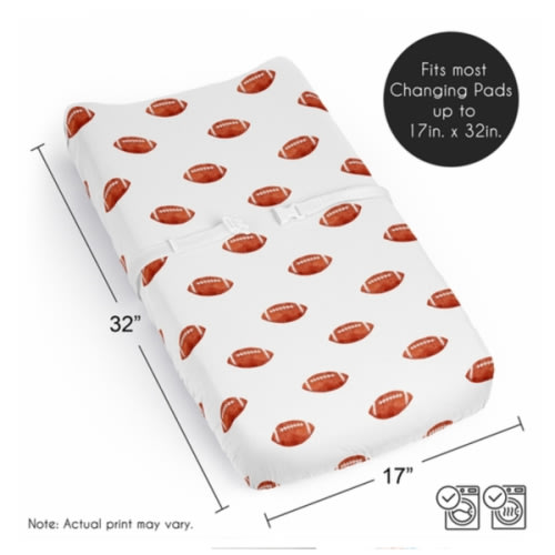 Football Collection Changing Pad Cover Sheet
