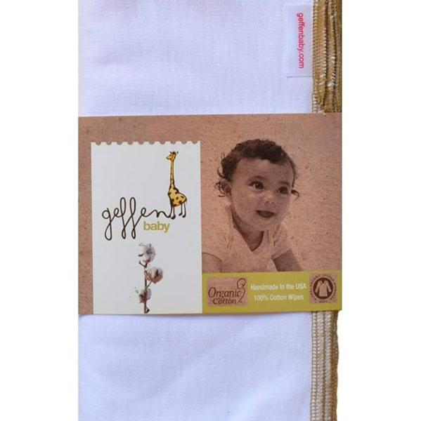 Geffen Baby Reusable Baby Wipes Quality Cotton (10 pack) - Washable