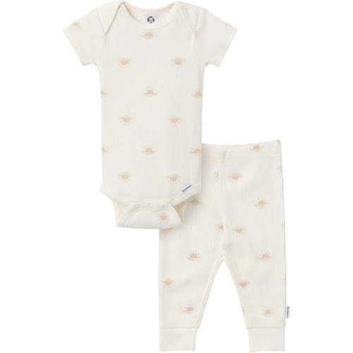 2-Piece Baby Neutral Yellow Sun Onesies® Bodysuit and Pants Set